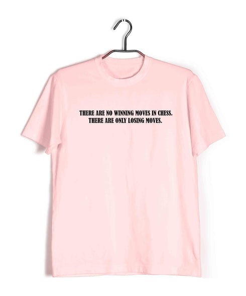 Chess Steinitz There's No Winning Move in Chess Sports Casual Graphic Printed T-Shirt for Men